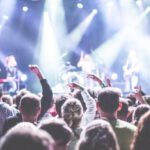 Celebrities - Crowd in Front of People Playing Musical Instrument during Nighttime