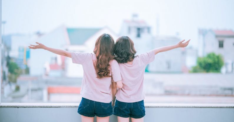 Matching - Two Women on Balcony