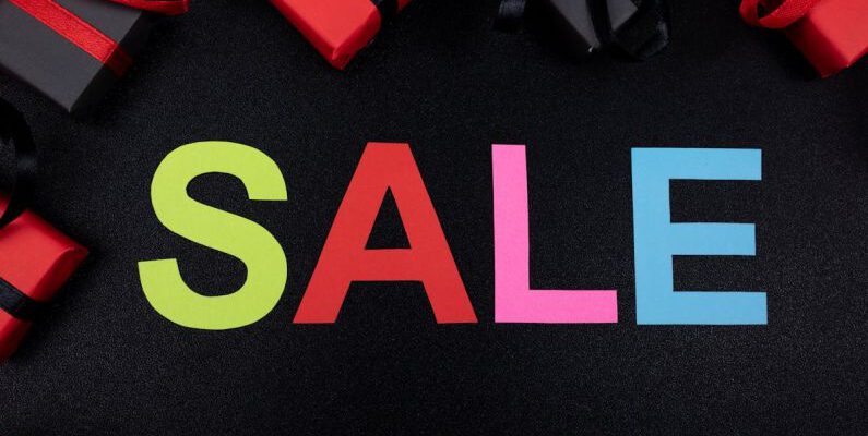 Sale Deals - Colorful Letter Cut Outs