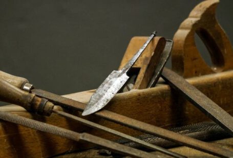 Vintage Accessories - A collection of tools on a wooden table