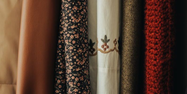 Wardrobe Essentials - Close-up of Clothes in a Wardrobe